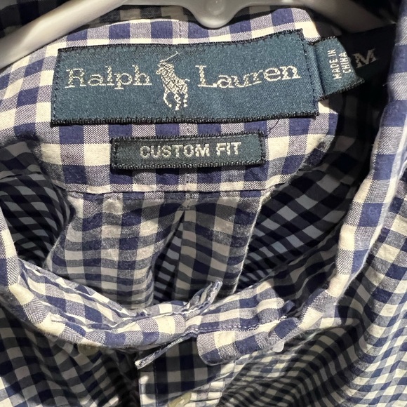 Ralph Lauren Custom Fit Gingham Shirt - Picture 3 of 3